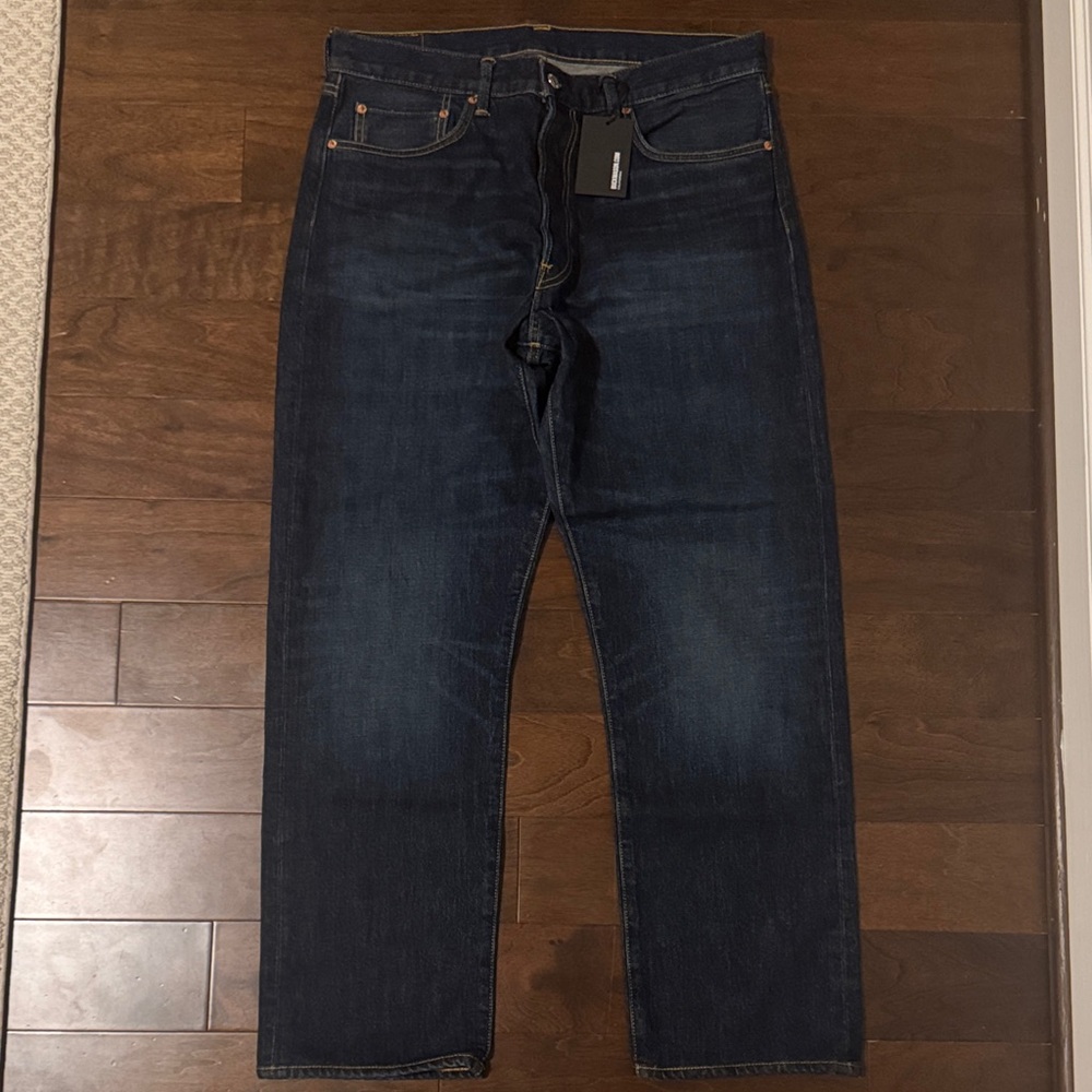 Buck Mason Deep Blue Japanese Denim Straight Jeans